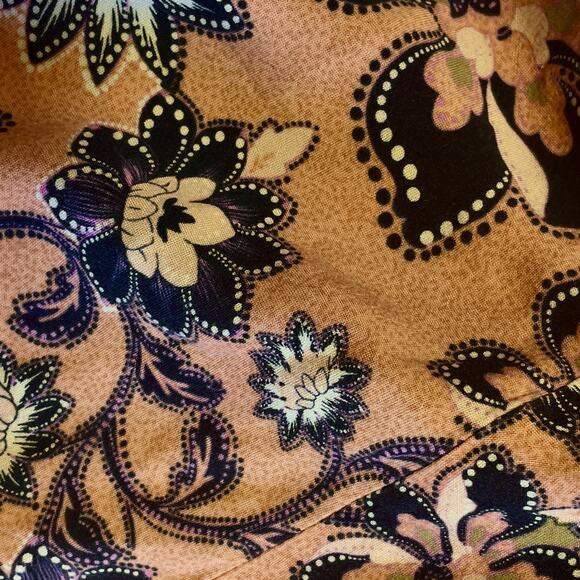 Torrid Mini Black & Pink Floral Sweetheart Shirred Back Dress Size 3=3X - Picture 6 of 12